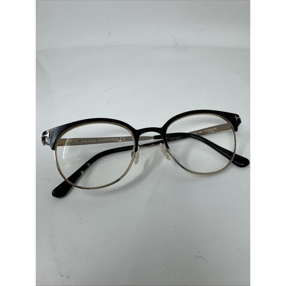 Tom Ford FT 5382 009 Titanium Eyeglasses Frame Brown Japan 50-19-145 Used - Picture 2 of 6